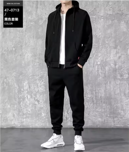 Men's Tracksuit Set - Hoodie Sweatpants Korean Style
