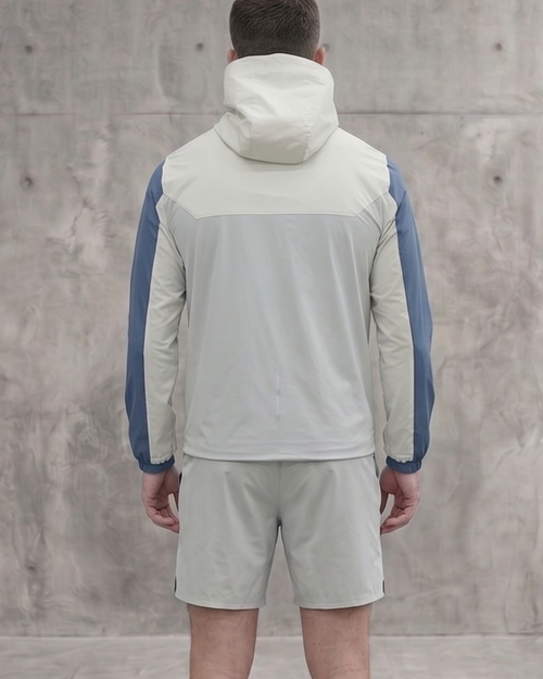 Active Colour Block Jacket — Beige