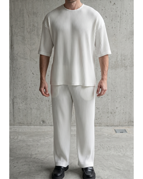 Pleated T-Shirt — Off White